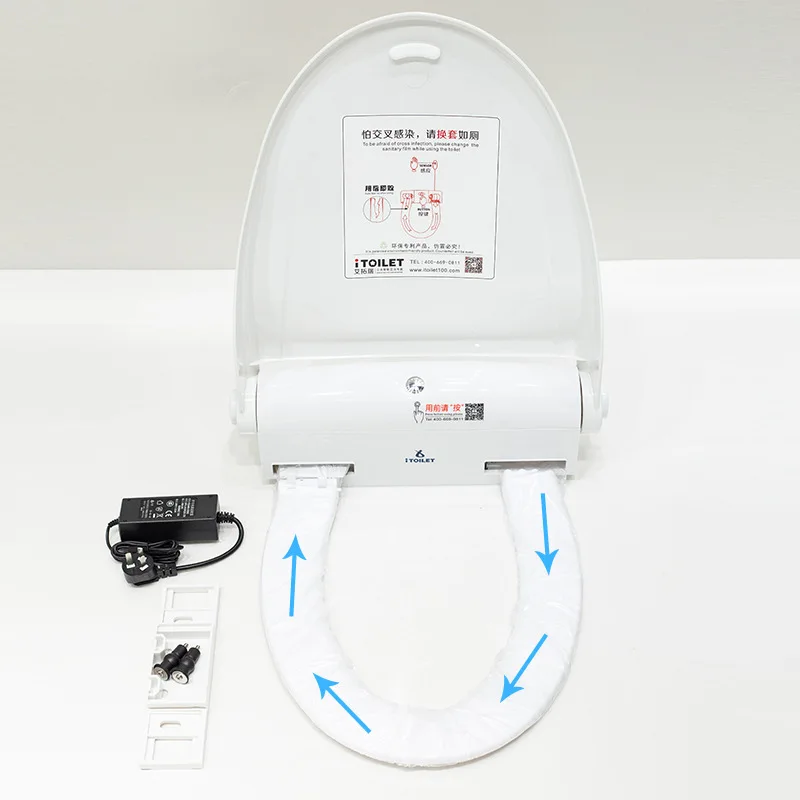 modern wholesale oem smart intelligent round electronic sensor dry electric heated bidet bathroom toilet seat cover