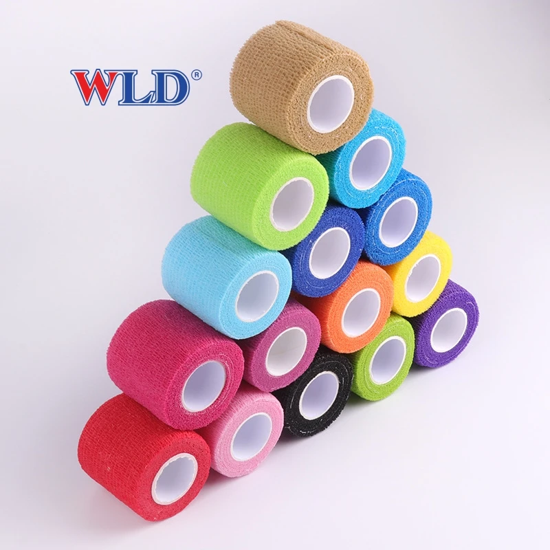 Soccer Football Team Game non-woven self-adhesive bandage Sports Tape Self Adherent Wrap Tape Cohesive Bandage