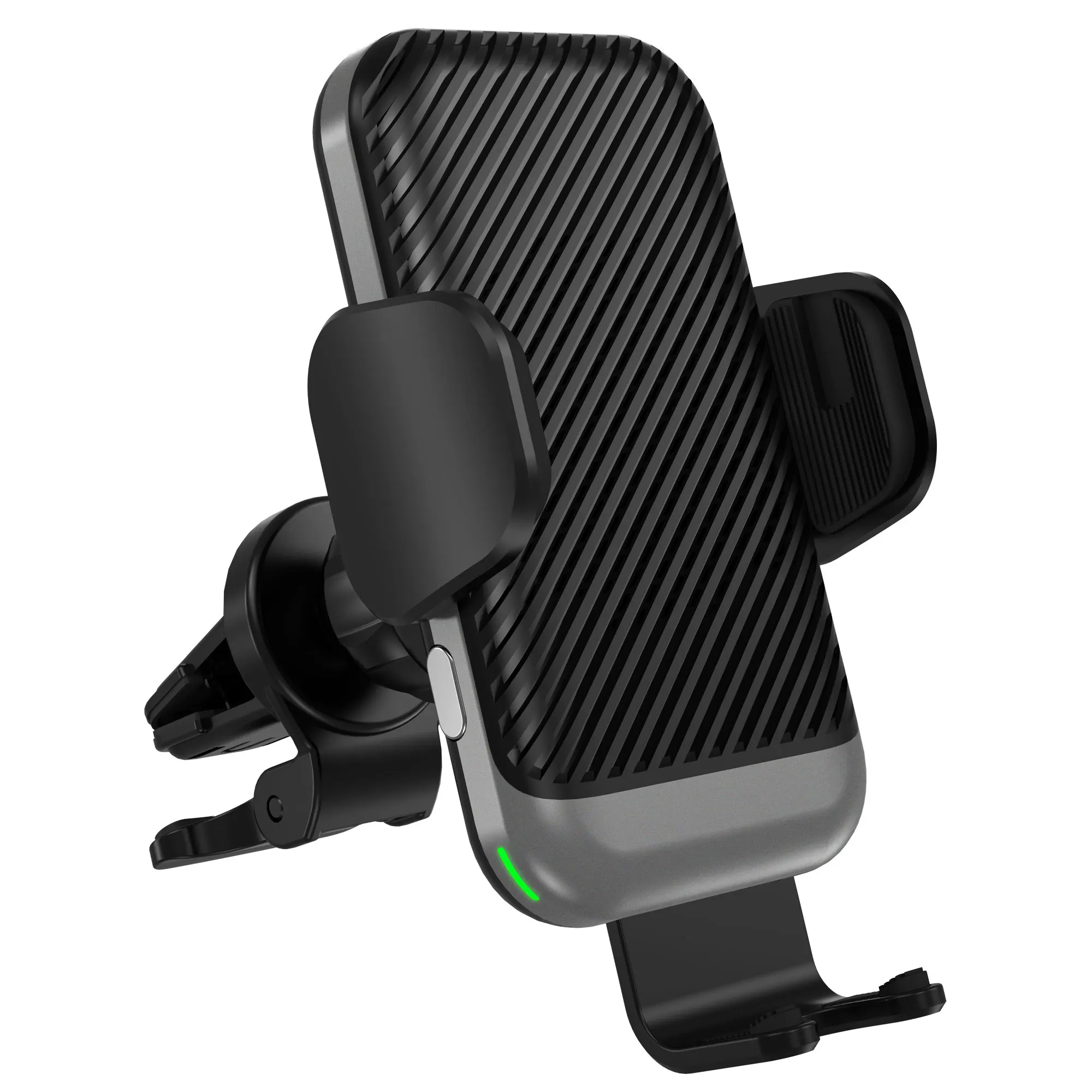 Fashion Qi Fast Wireless Charger Car Phone Holder Smart Sensor Air Vent Mount Automatic Clamping Mobile Phone Stand
