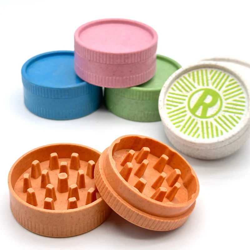 2024 Cheap  Plastic Herb Grinder With Mixed Color  OEM  Hot Sale Tobacco Grinder  For Wholesale