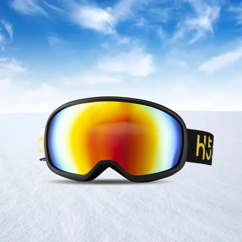 Cool stylish uv400 custom logo strap mirror lentes for teens ski neive goggles masque jet snow schnelle snowboard masks brille