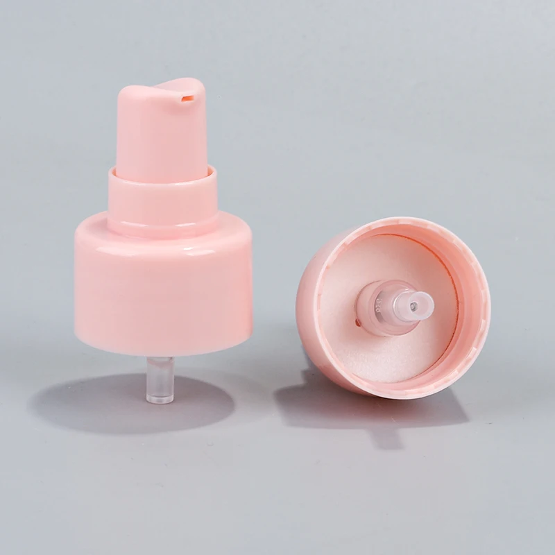Pink Color Plastic Cream Pump 24 410 28 410 Treatment Pump For Skin Care Bottle