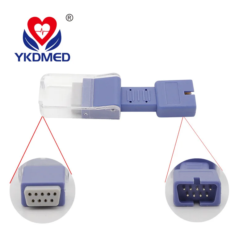 Compatible NL MXM Oxi SpO2 Sensor Adapter to Universal 7Pin DB9 Pin SpO2 Sensor