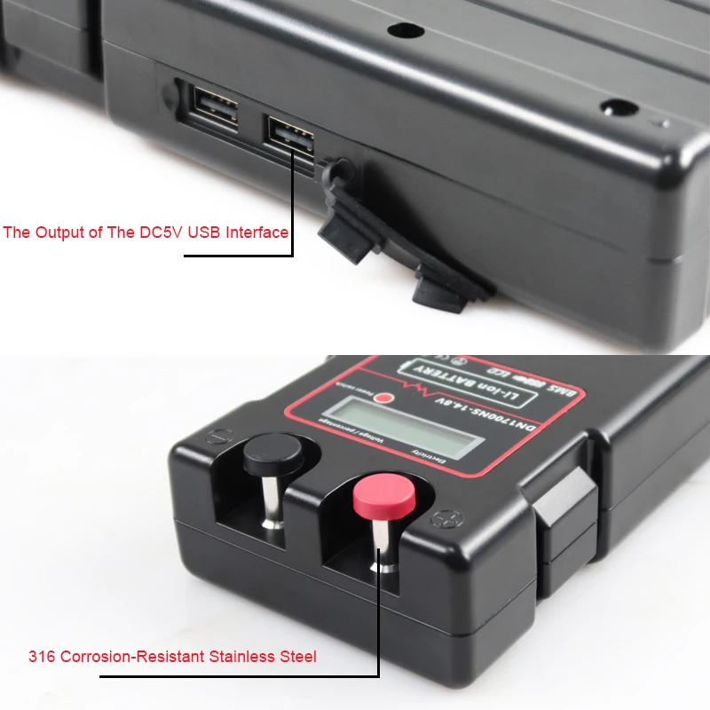 Lithium-ion electric winch 7000mAh 12V 14500mAh Deep Sea Electric Fishing Reel Take Up Wheels Lithium Battery