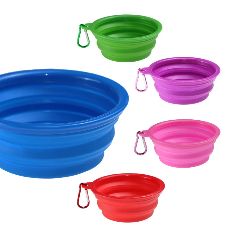 Wholesale Outdoor Eco Friendly Collapsible Travel Silicone Slow Eating TPE Dog Bowl Pet Bowl For Dog