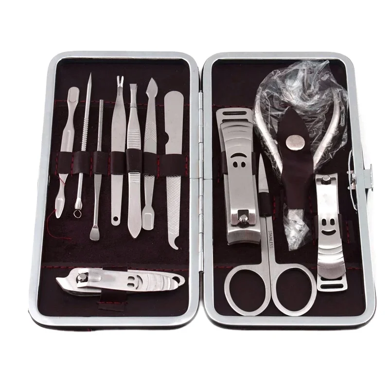Beauty Tools Kit With Nail Nippers, Scissors, Pushers, Files, Clippers & Face Tweezers Set Manicure Tools