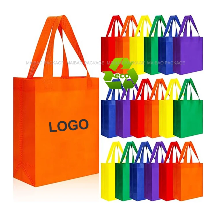 Wholesale Custom Personalized Non Woven Bag Promotional Reusable Cloth Shopping Tote Bags Pp Laminated Non Woven Shopping Bag