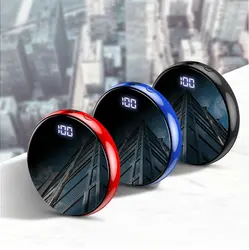 2023 New Arrivals Custom Smart Wallet Power Bank Portable Fast Charging 8000mAh Mini Specular Power Bank For Mobile Phones