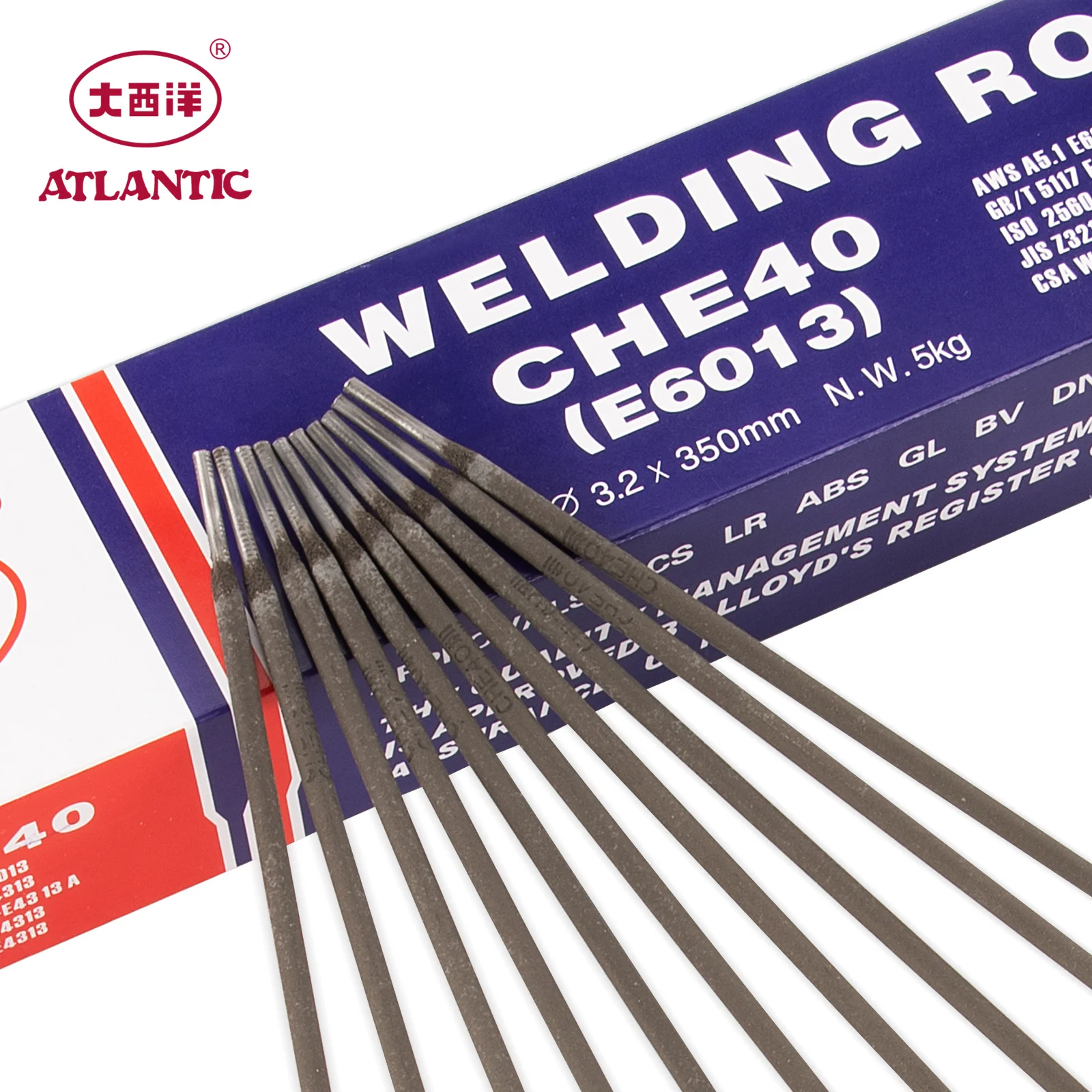 Высококачественные Электроды для сварочных пруток Atlantic E6013 Che40