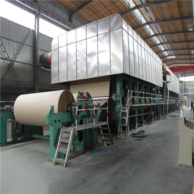 kraft liner paper/corrugated paper roll machine using recycling waste carton as raw material