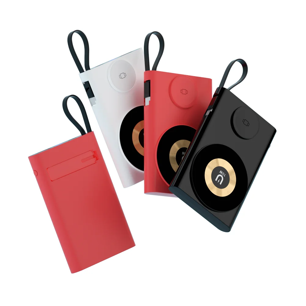2024 Hot Selling Product 3 in 1 Multifunction Magnetic Wireless Power Bank 10000mah For Phone Earphone Watch