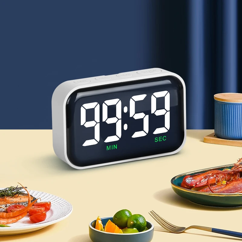 Multi-function Kitchen Digital Timer for Cooking Big Digits Magnetic Backing Stand Cooking Timers
