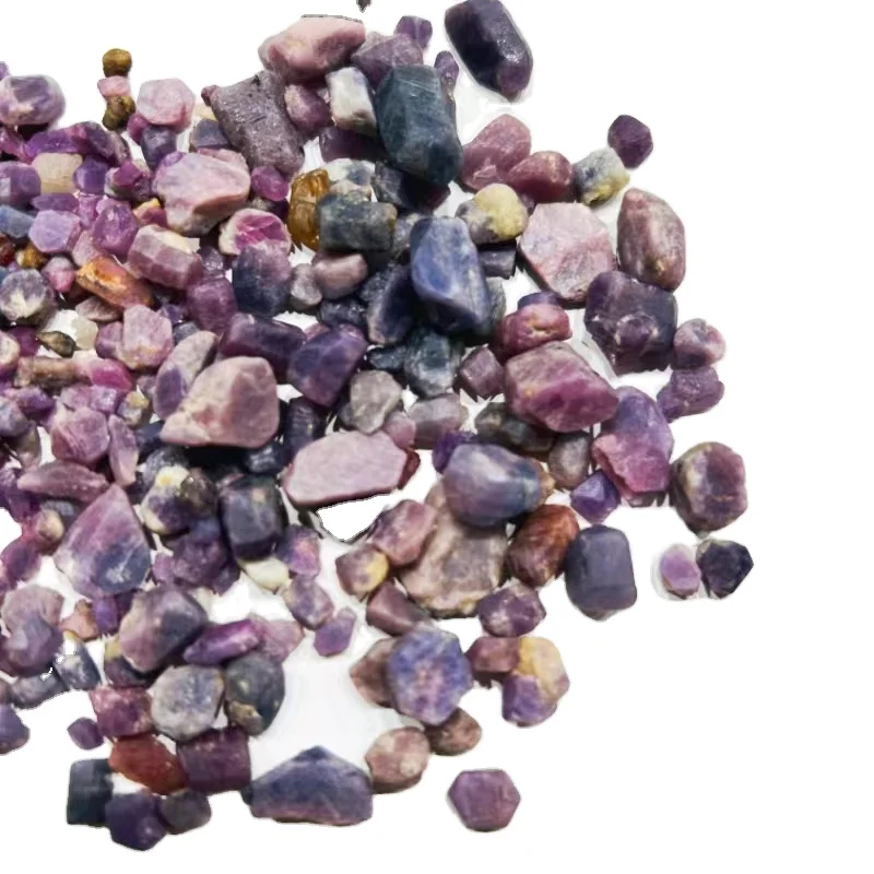 Wholesale  Natural  red corundum rough ruby stones raw material healing crystal stones for decoration