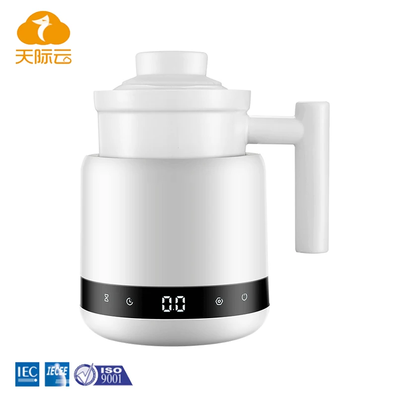 
0.6 Liters Personal Electric Mug Ceremic Pot Healthy Cooking Stew Pot Cup Slow cooker 