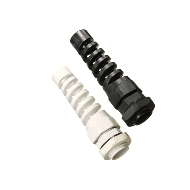 PG7-PG21 IP68 Waterproof Spiral Strain Relief Nylon Cable Gland