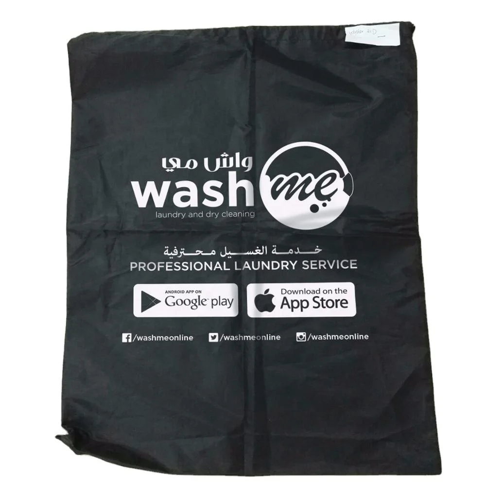 Shoulder Strap Laundry Bag - Drawstring Locking Closure, Durable Nylon Material, Large Capacity, Heavy Duty Stitching