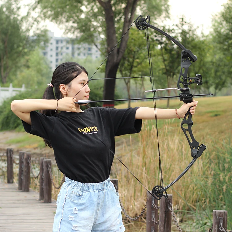 SPG стрельба из лука охота стрельба блочный лук сплав алюминия Mg сильный охотничий лук