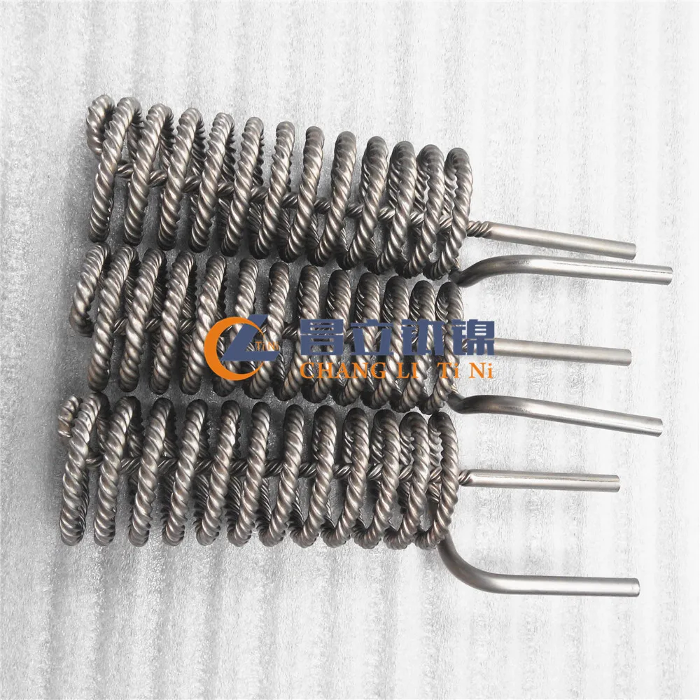 gr1 titanium spiral coil tube