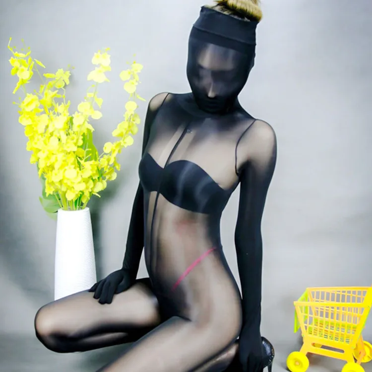 Women Spandex Key Technics Full-Body Nightclub Style Stockings Pantyhose Tights