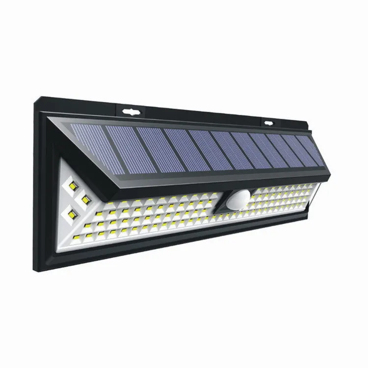 100w Super Bright 118led Solar Powered Spotlight 3 Modes Garden Light Ring Light Wall Mounted Surgical Light