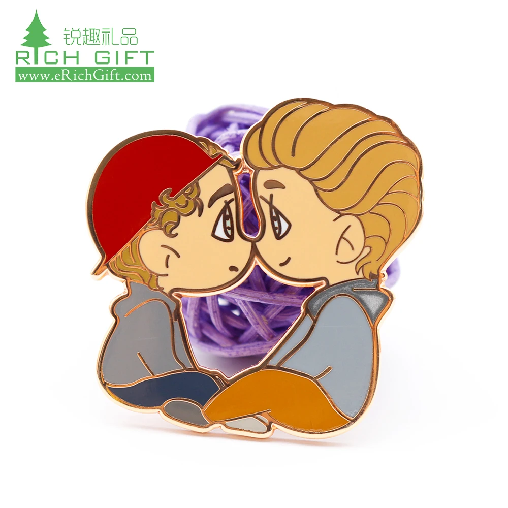 Enamel Lapel Large Logo Custom Safety Pin Cubic Zirconia for Badges Ocean Toilet Paper White Glitter Enamel Pin Medicals for Men