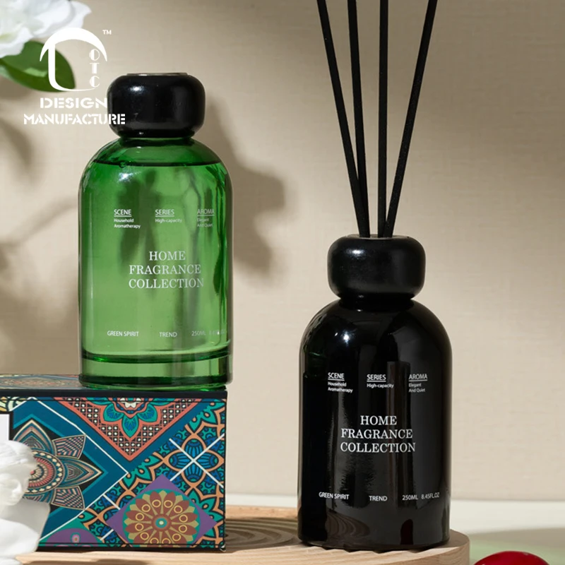Private Label Wholesale Home Decor Fragrance 200ML Oil Aroma Reed Diffuser with Box