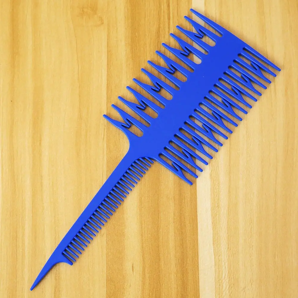 1pcs Women Updo Big Tooth Comb Hair Dyeing Tool Salon Professional Fish Bone Shape Comb Hair Dyeing Sectioning Highlighting Comb