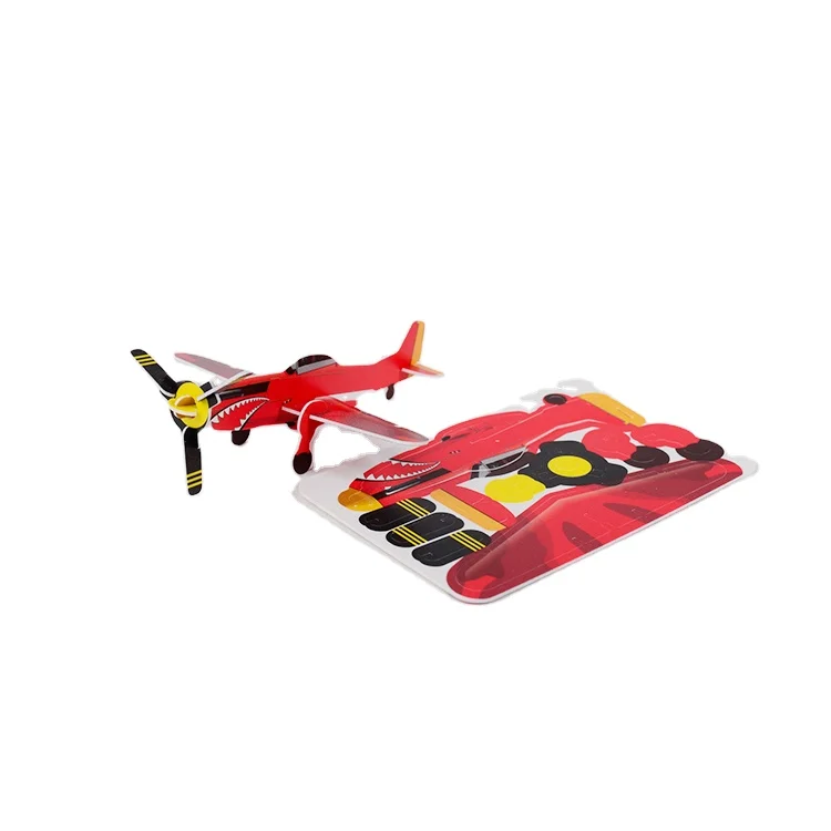 Custom paper 3D air plane puzzle foam puzzle game