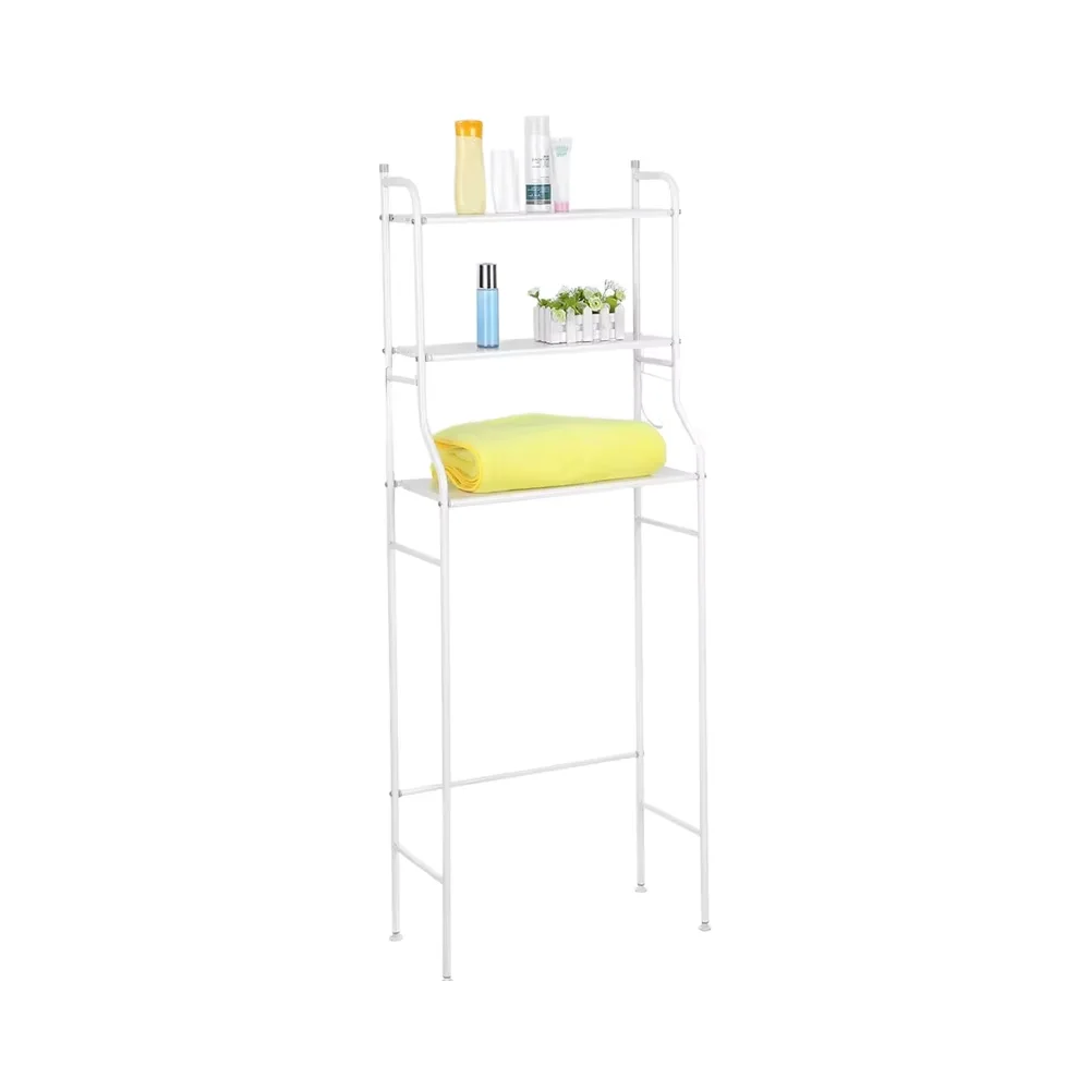 Competitive Price 3 Layer Over the Toilet Rack Metal Washing Machine toiletries rack