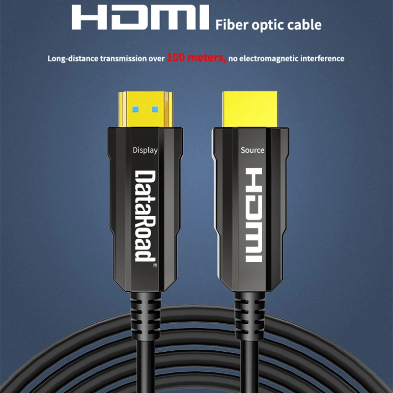 Dataroad пользовательский короткий 1m 8K @ 60 Гц 48 Гбит/с AOC displayport к hdmi 2 1 aoc fiber HDMIcable