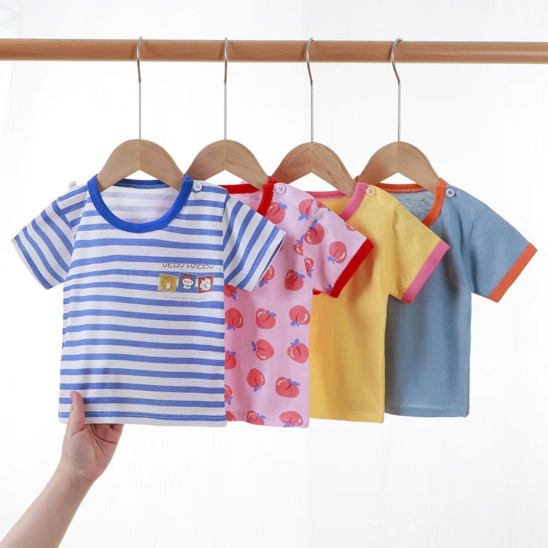 Good Price Summer Children Clothes Set 100% Cotton Short Sleeve 2pcs Baby Clothes Set Wholesale