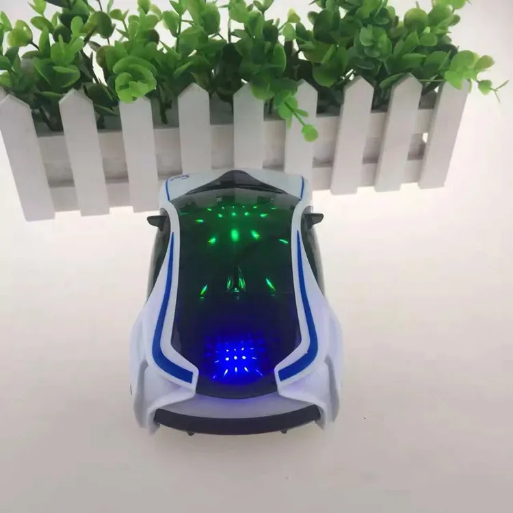 Children Transparent Electric Universal Racing Car Toy Battery Operated Plastic Rotating Concept Gear Car Toys With Music Light
