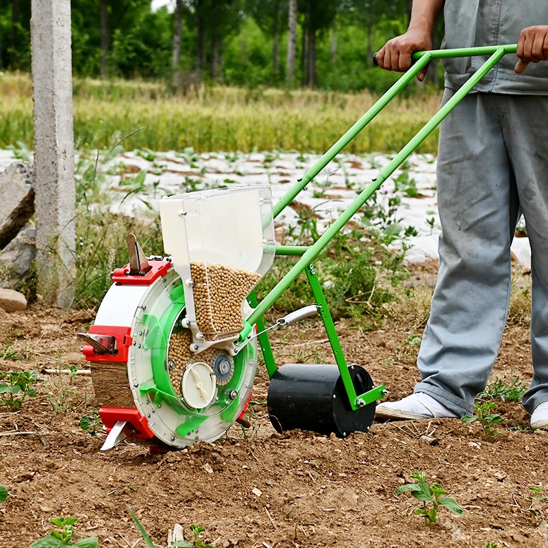 New Multi-Row Hand-Pushed Hand-Pushed Planter For Coriander, Sesame And Millet