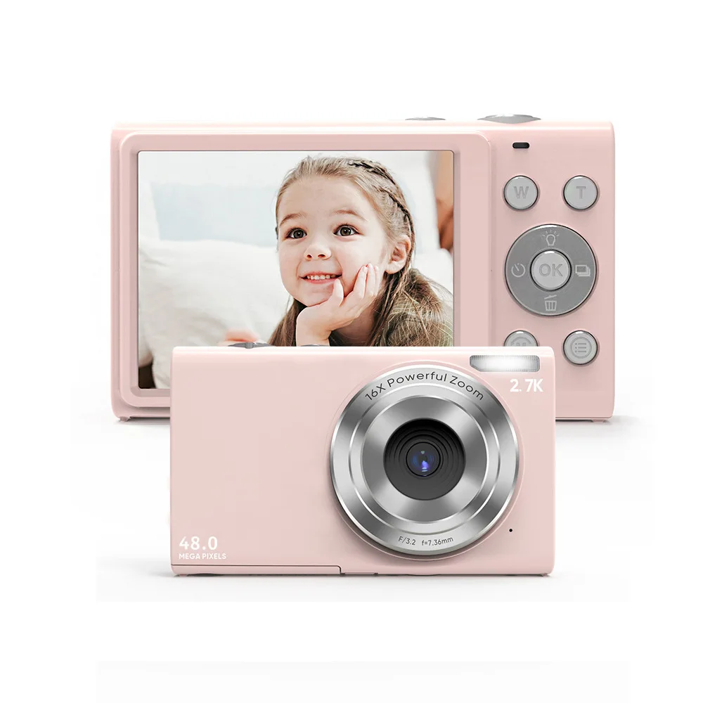 Professional Video Camera Studio Toy Boys Girls Double Lens Children Digital Camera For Children Silicon Cover