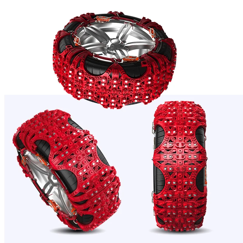 
Vehicle Tyre Winter Snow Chain TPU Plastic Anti Slip Snow Chains with LED for Car 