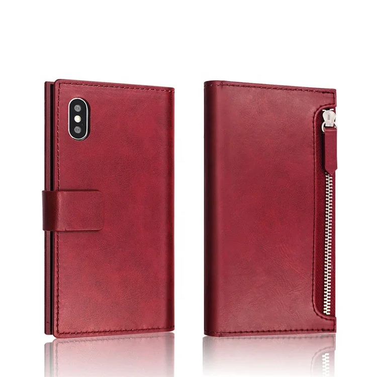 Saiboro zipper leather flip folding wallet pu soft water proof 360 case cover for xiaomi a1, for xiaomi mi a1 back cover