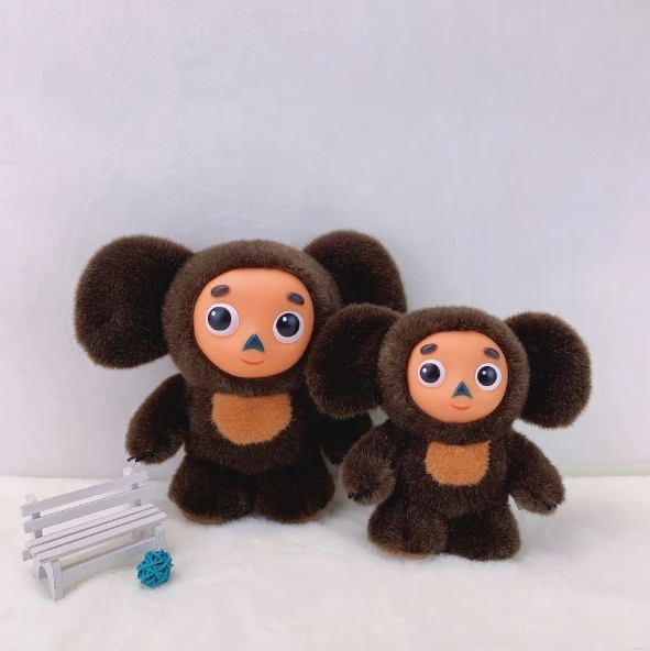 AL Factory Price Talking Cheburashka Plush Toy Russian  Big-eared monkey Soft Music Playing Stuffed Animal Toy