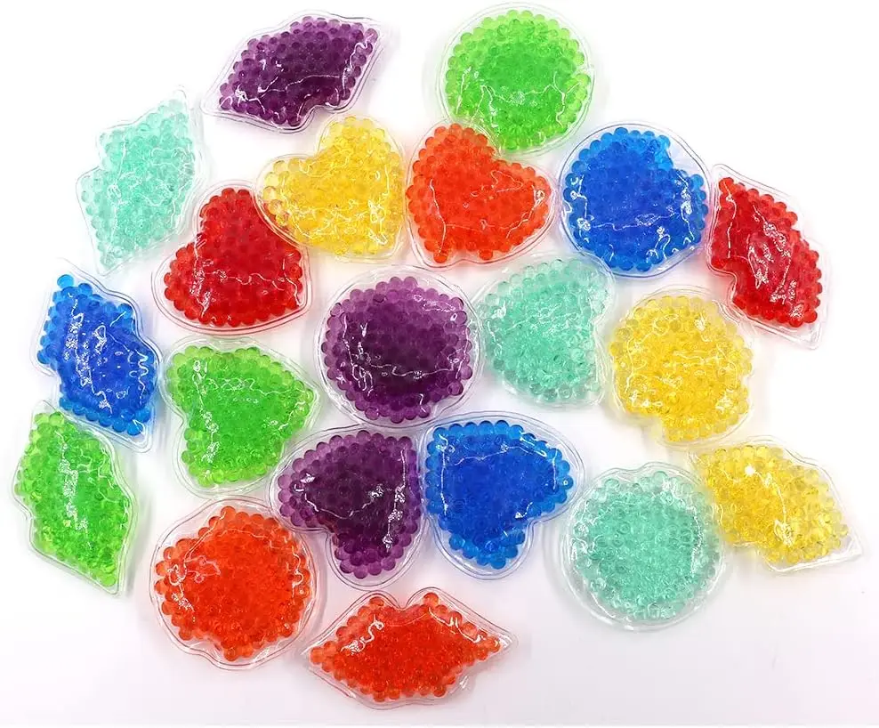 Hot Selling Customized Size Gel Bead Ice Pack Lip Shaped Gel Ice Pack Reusable Heat Packs Microwaveable Lip Shape Ice Pack Logo