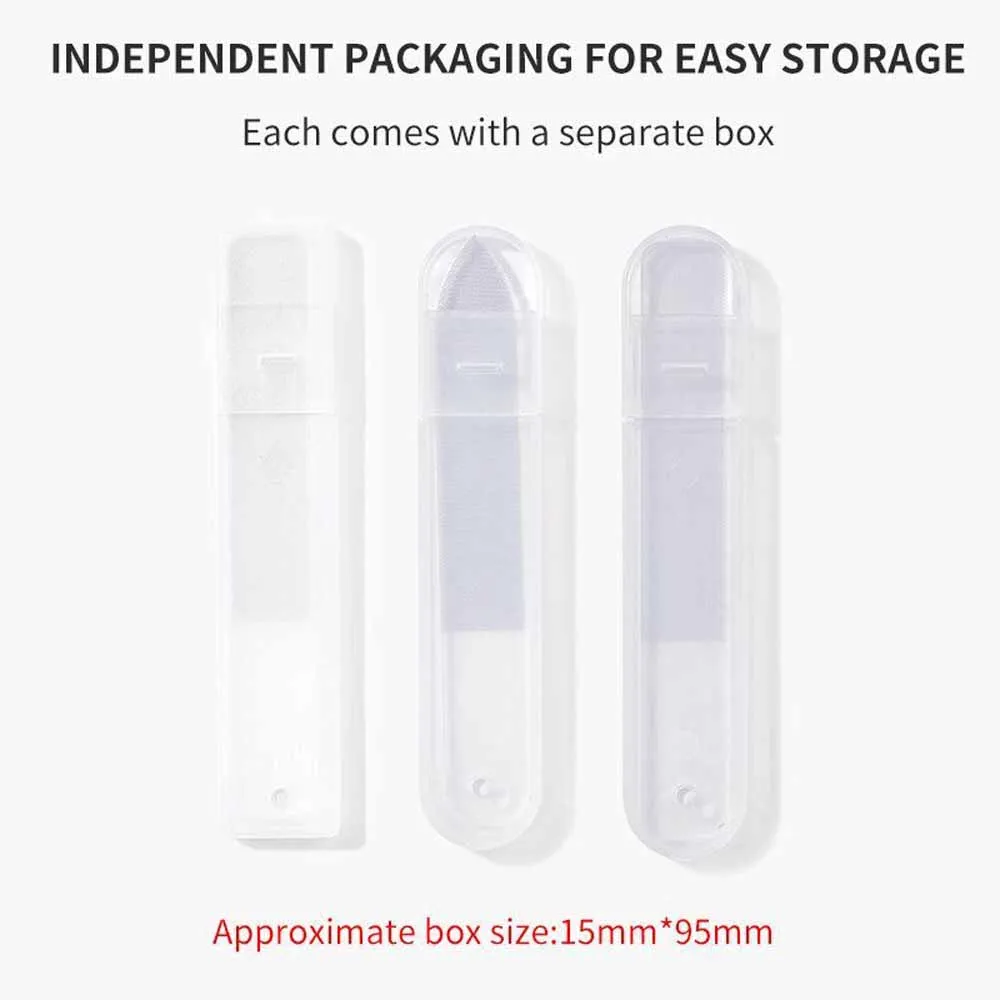 Custom Logo  Nail Buffer for Natual Nail Shine and nano glass nail file with case