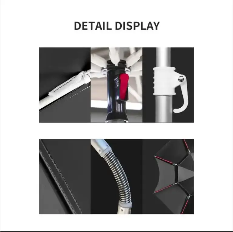 Outdoor Pop-Up Fishing Umbrella Double Layer Waterproof Prevent Outside Line Adjustable Pop-Up Fishing Umbrella Frame