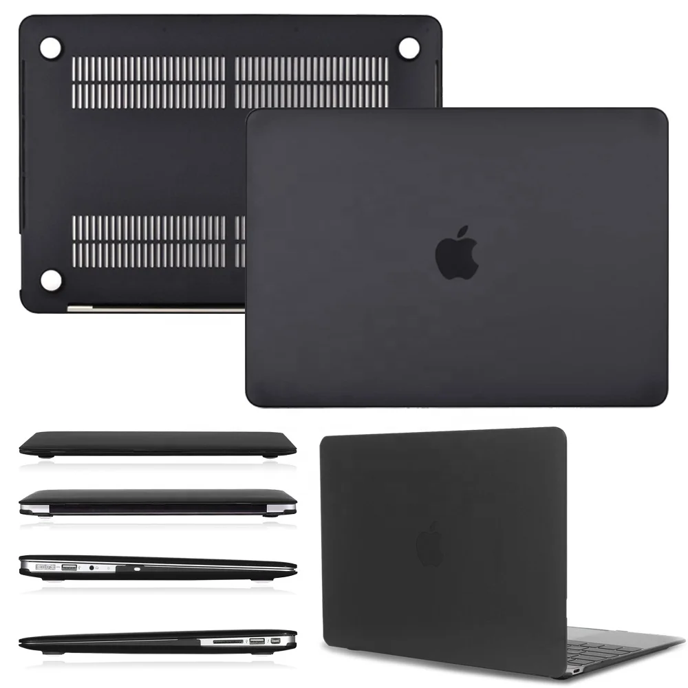 Чехол для ноутбука Apple MacBook Air 13/11/Pro 13/15/16/Macbook 12 дюймов (A1534) /Macbook Белый A1342 матовый черный Жесткий