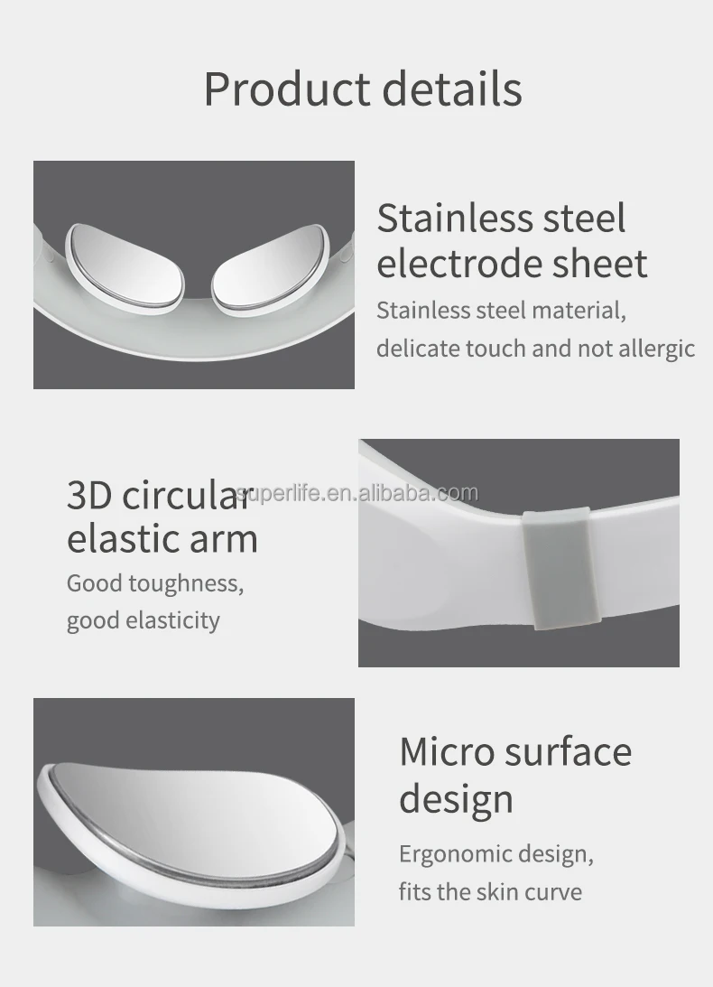 2022 homeuse Hot Selling Other Massage Products Electric EMS and heat Pendant Neck Massager