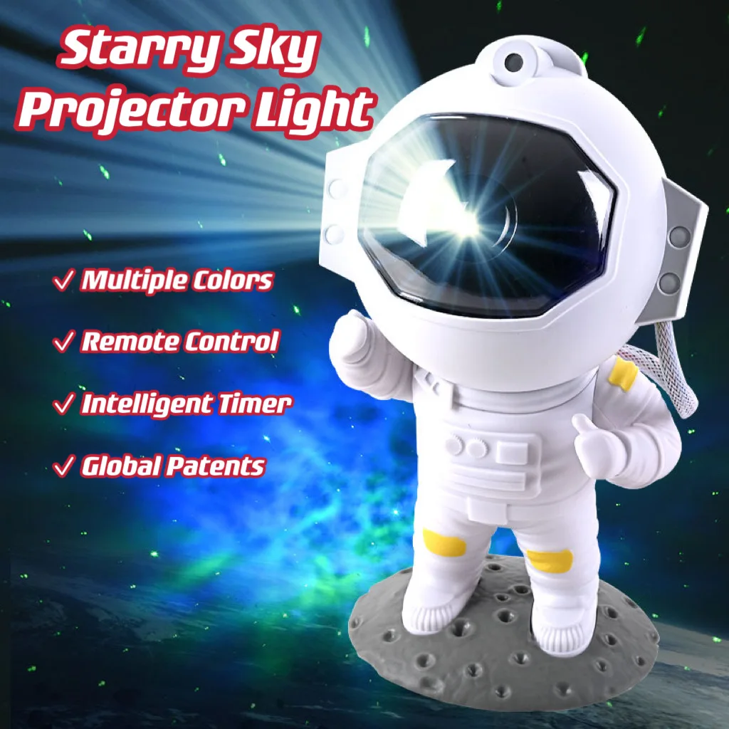 Космический астронавт звезда проектор свет детская спальня 3d украшение ночник Usb робот лампа