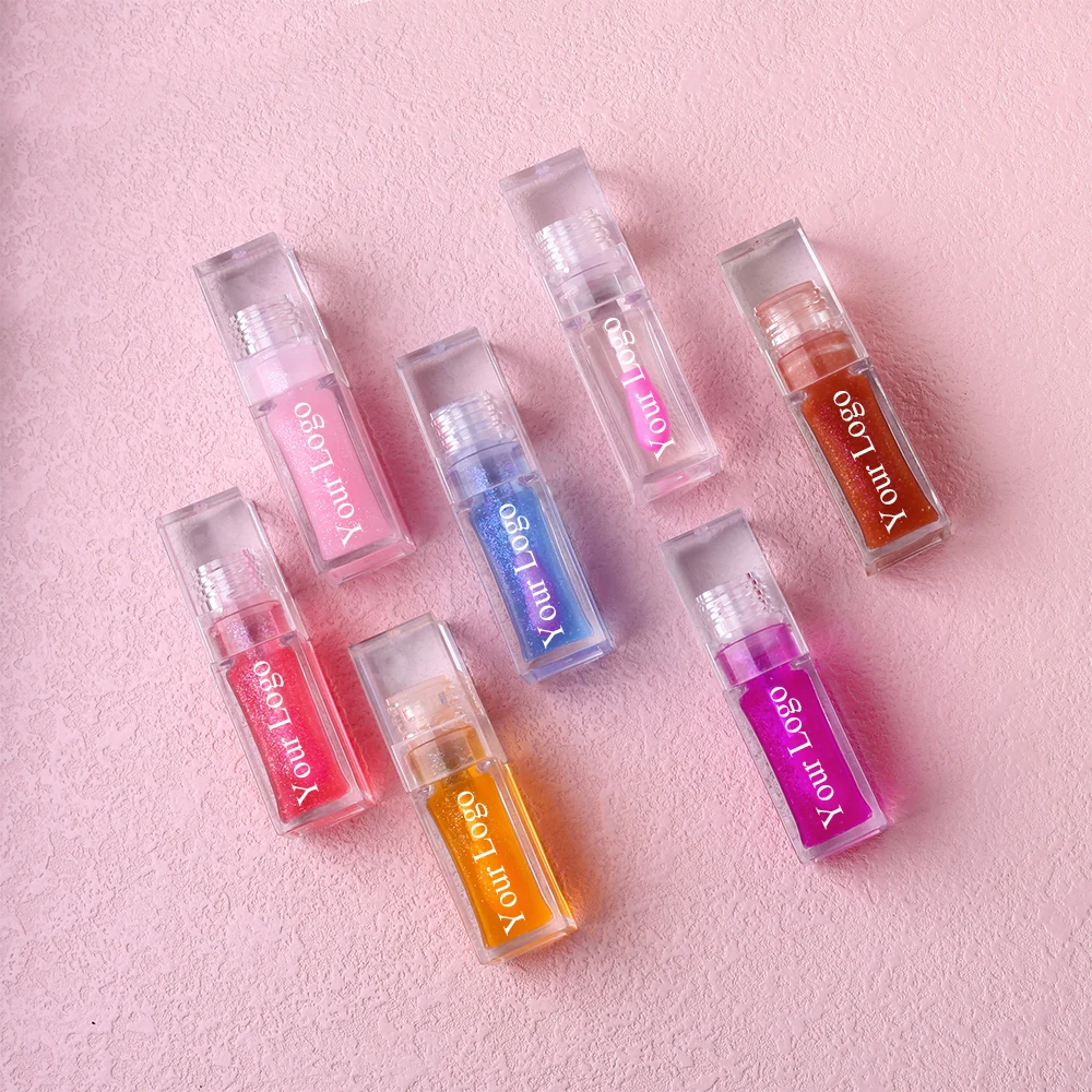 Vegan Private Label Custom Logo Lipgloss Balm Vendor Cosmetics Makeup Moisturizing Tint Lip Gloss Oil