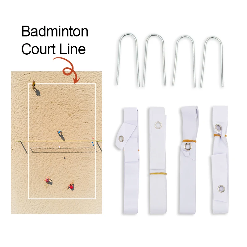 Outdoor Training Rackets 4-Person Group Portable Professional High Quality Badminton Set