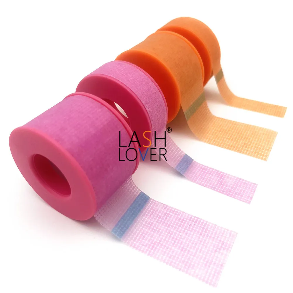 White pink blue black brown beige non woven surgical silicone gel medical eyelash extension tape for lashes sensitive skin