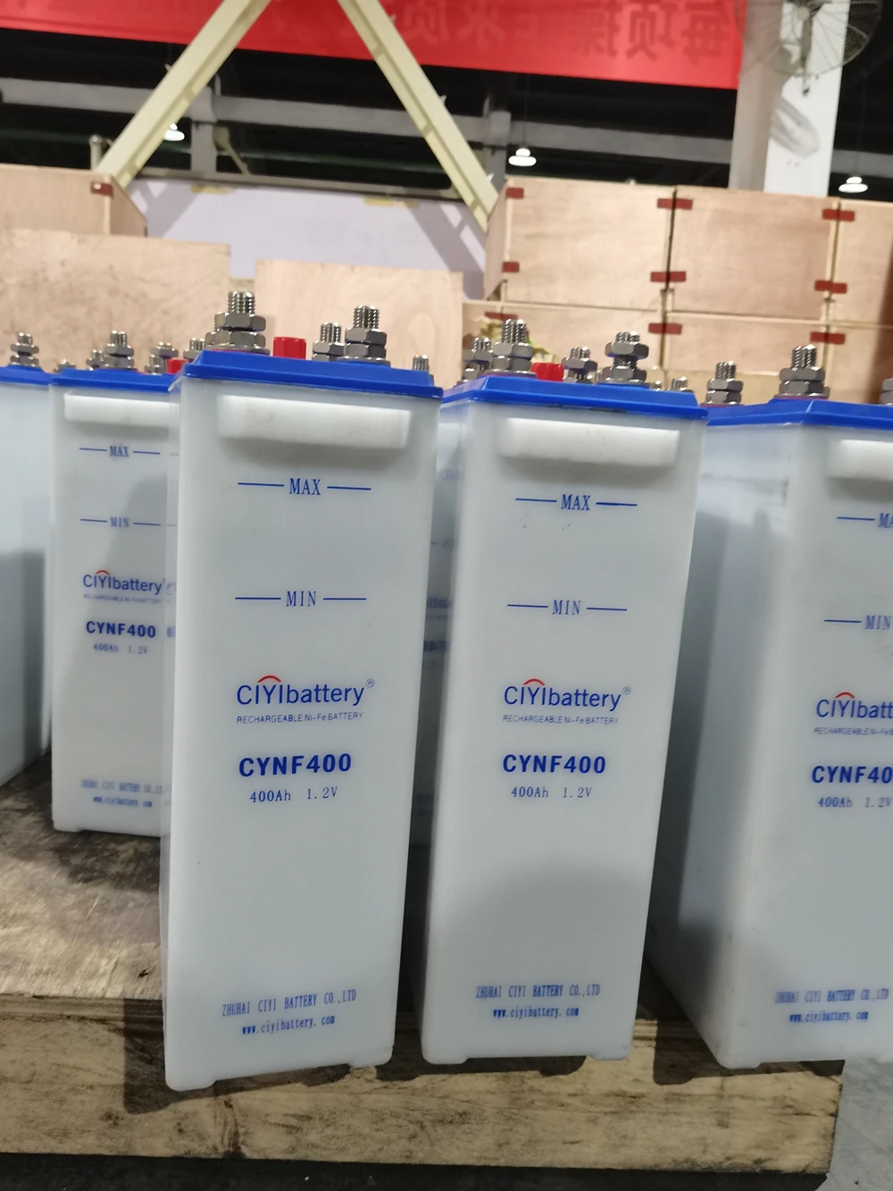 Long Life Solar Battery NI-FE Nickel Iron Batteries 48V 400AH AND 48V IS 40PCS 1.2V 400AH SINGLE CELLS IN SERIES CONNECTION