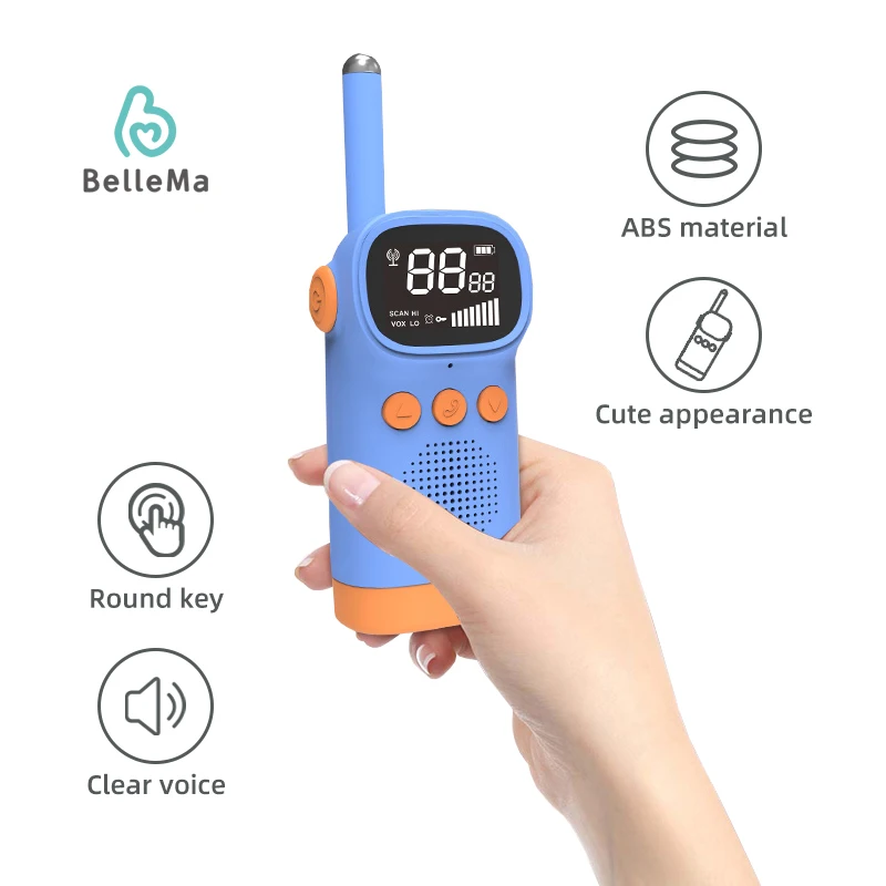 Handheld walkie talkie Walkie-talkies Transceiver 3KM Range radio Interphone Toys For Kids for children Xmas Christmas Gift