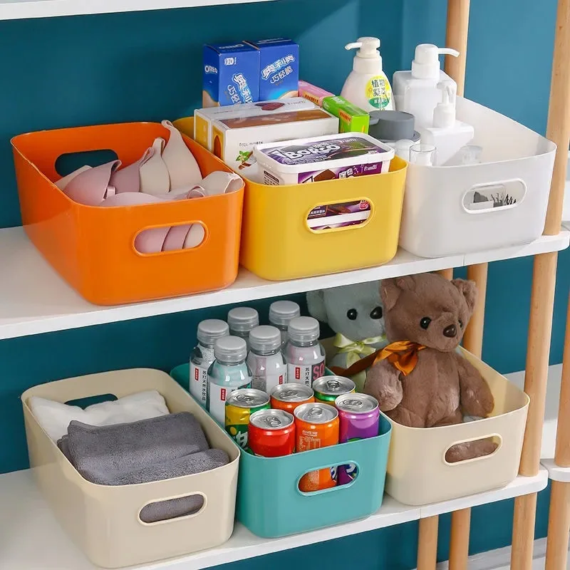 High Quality Household Durable Plastic Organizer small items desktop simple storage boxes