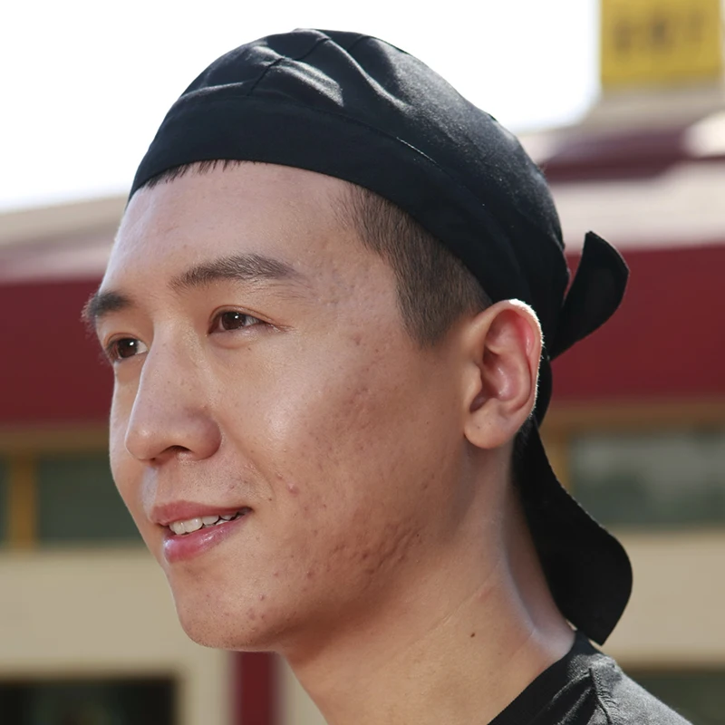 CHECKEDOUT in stock turban paddle chef hat for restaurant